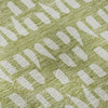 Piper Looms Mayfield Geometric AMF963 Aloe Machine Washable Area Rug Swatch Image