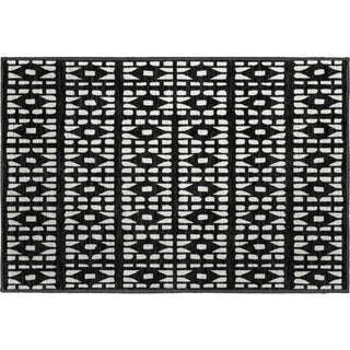 Piper Looms Mayfield Geometric AMF963 Black Machine Washable Area Rug Scatter Main Image