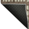 Piper Looms Mayfield Geometric AMF963 Brown Machine Washable Area Rug Backing Image