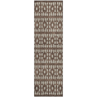 Piper Looms Mayfield Geometric AMF963 Brown Machine Washable Area Rug Runner Main Image