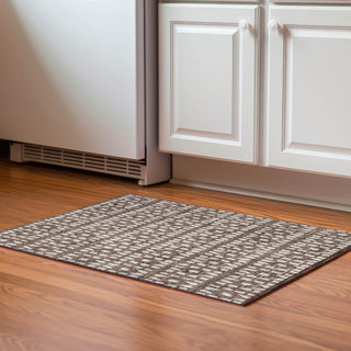Piper Looms Mayfield Geometric AMF963 Brown Machine Washable Area Rug Scatter Lifestyle Image Feature