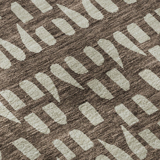 Piper Looms Mayfield Geometric AMF963 Brown Machine Washable Area Rug Swatch Image