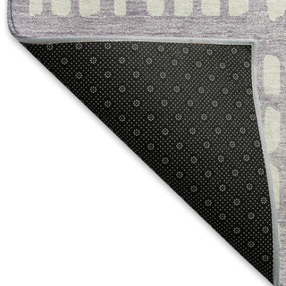Piper Looms Mayfield Geometric AMF963 Lavender Machine Washable Area Rug Backing Image