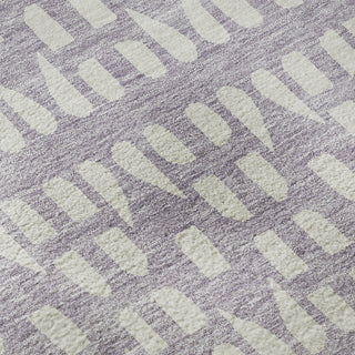 Piper Looms Mayfield Geometric AMF963 Lavender Machine Washable Area Rug Swatch Image
