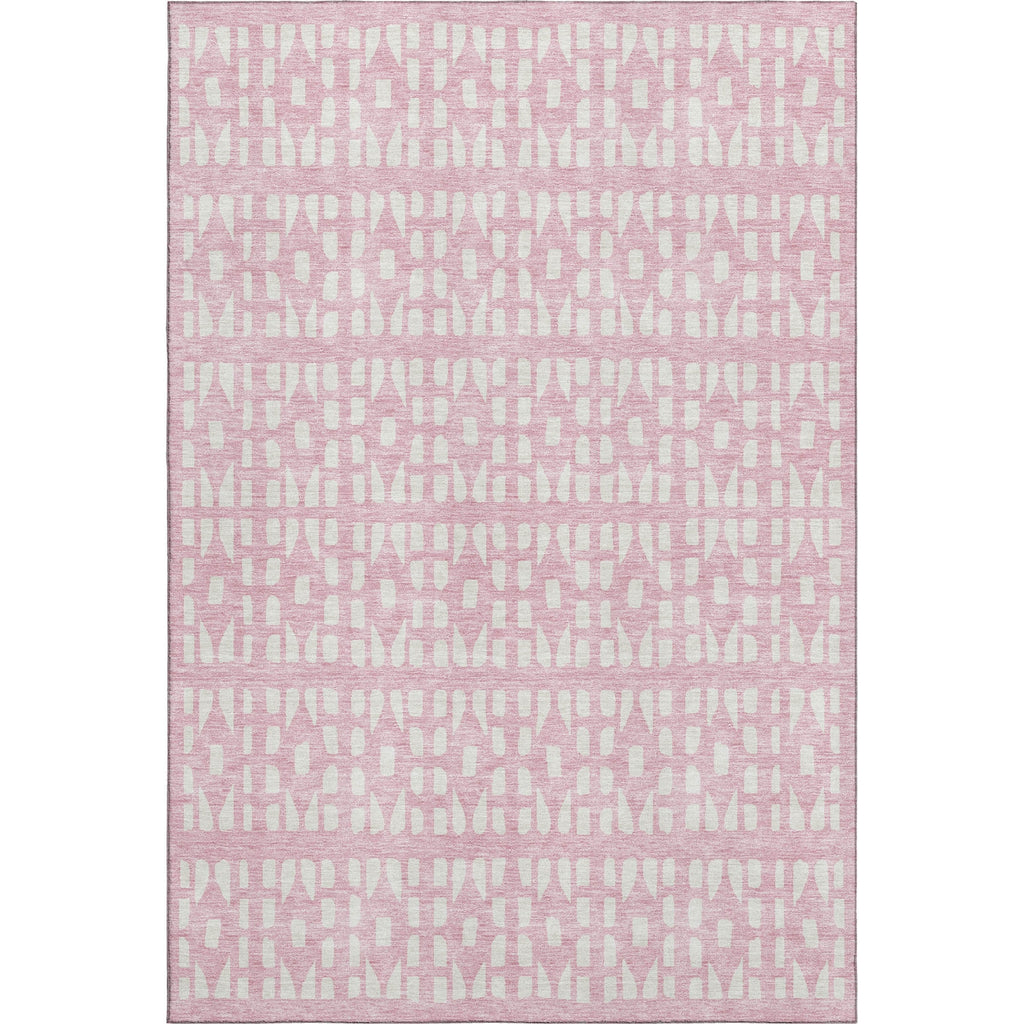 Piper Looms Mayfield Geometric AMF963 Pink Machine Washable Area Rug main image