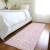 Piper Looms Mayfield Geometric AMF963 Pink Machine Washable Area Rug Runner Lifestyle Image Feature