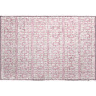 Piper Looms Mayfield Geometric AMF963 Pink Machine Washable Area Rug Scatter Main Image