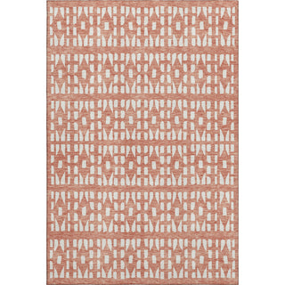 Piper Looms Mayfield Geometric AMF963 Salmon Machine Washable Area Rug main image