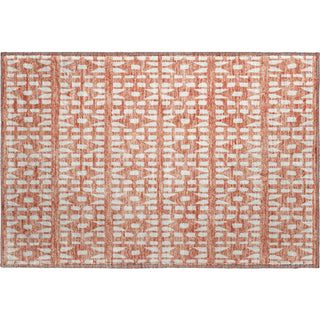 Piper Looms Mayfield Geometric AMF963 Salmon Machine Washable Area Rug Scatter Main Image