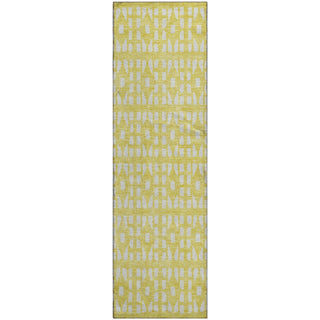 Piper Looms Mayfield Geometric AMF963 Yellow Machine Washable Area Rug Runner Main Image