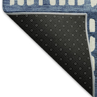 Piper Looms Mayfield Geometric AMF964 Blue Machine Washable Area Rug Backing Image