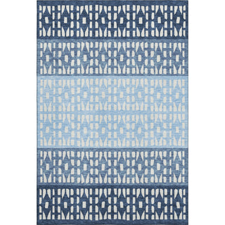 Piper Looms Mayfield Geometric AMF964 Blue Machine Washable Area Rug main image