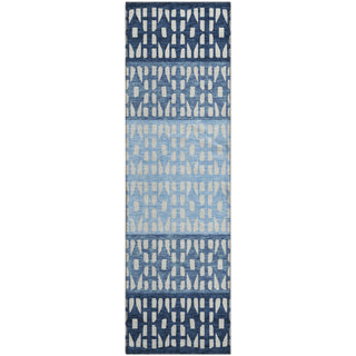Piper Looms Mayfield Geometric AMF964 Blue Machine Washable Area Rug Runner Main Image