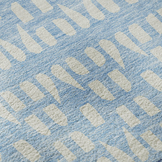 Piper Looms Mayfield Geometric AMF964 Blue Machine Washable Area Rug Swatch Image