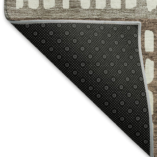Piper Looms Mayfield Geometric AMF964 Chocolate Machine Washable Area Rug Backing Image