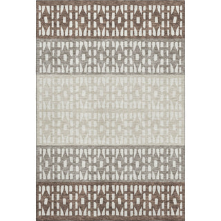 Piper Looms Mayfield Geometric AMF964 Chocolate Machine Washable Area Rug main image