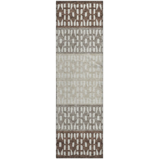 Piper Looms Mayfield Geometric AMF964 Chocolate Machine Washable Area Rug Runner Main Image