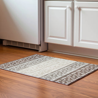 Piper Looms Mayfield Geometric AMF964 Chocolate Machine Washable Area Rug Scatter Lifestyle Image Feature