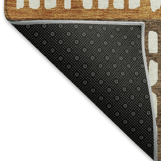 Piper Looms Mayfield Geometric AMF964 Coffee Machine Washable Area Rug Backing Image