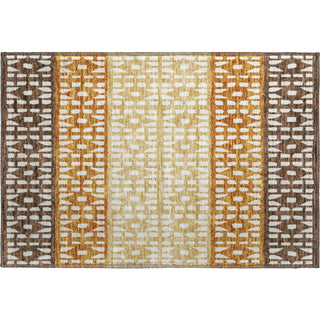 Piper Looms Mayfield Geometric AMF964 Coffee Machine Washable Area Rug Scatter Main Image