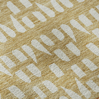 Piper Looms Mayfield Geometric AMF964 Coffee Machine Washable Area Rug Swatch Image