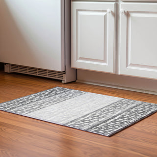Piper Looms Mayfield Geometric AMF964 Gray Machine Washable Area Rug Scatter Lifestyle Image Feature