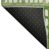 Piper Looms Mayfield Geometric AMF964 Green Machine Washable Area Rug Backing Image