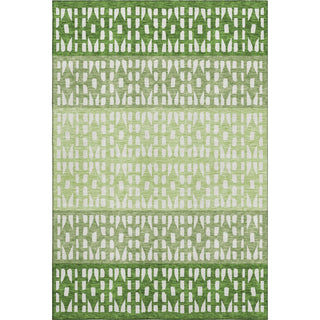 Piper Looms Mayfield Geometric AMF964 Green Machine Washable Area Rug main image