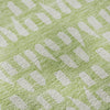 Piper Looms Mayfield Geometric AMF964 Green Machine Washable Area Rug Swatch Image