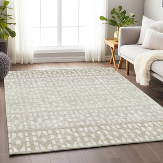 Piper Looms Mayfield Geometric AMF964 Ivory Machine Washable Area Rug Lifestyle Image Feature