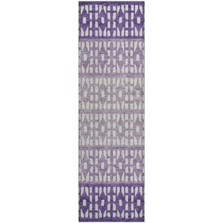 Piper Looms Mayfield Geometric AMF964 Purple Machine Washable Area Rug Runner Main Image