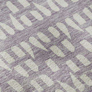 Piper Looms Mayfield Geometric AMF964 Purple Machine Washable Area Rug Swatch Image