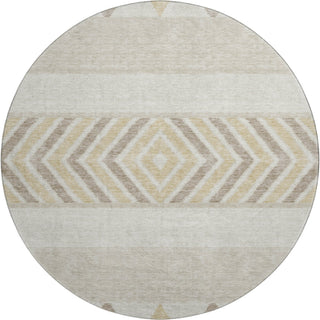 Piper Looms Mayfield Southwest AMF965 Beige Machine Washable Area Rug Round Main Image