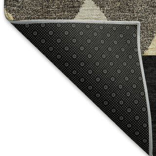 Piper Looms Mayfield Southwest AMF965 Black Machine Washable Area Rug Backing Image