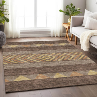 Piper Looms Mayfield Southwest AMF965 Brown Machine Washable Area Rug Lifestyle Image Feature