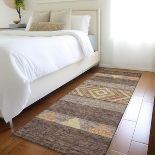 Piper Looms Mayfield Southwest AMF965 Brown Machine Washable Area Rug Runner Lifestyle Image Feature