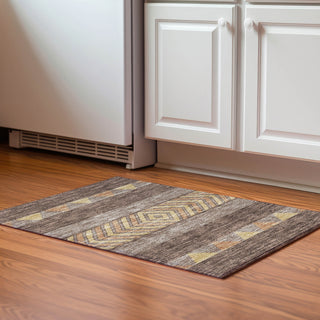 Piper Looms Mayfield Southwest AMF965 Brown Machine Washable Area Rug Scatter Lifestyle Image Feature