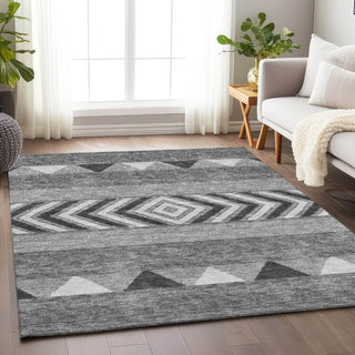 Piper Looms Mayfield Southwest AMF965 Gray Machine Washable Area Rug Lifestyle Image Feature