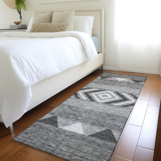 Piper Looms Mayfield Southwest AMF965 Gray Machine Washable Area Rug Runner Lifestyle Image Feature