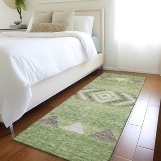 Piper Looms Mayfield Southwest AMF965 Green Machine Washable Area Rug Runner Lifestyle Image Feature