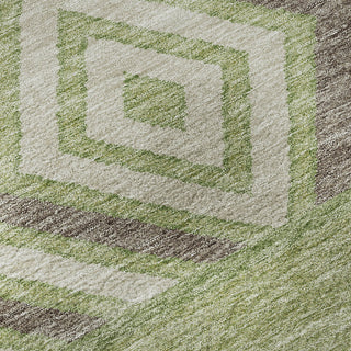 Piper Looms Mayfield Southwest AMF965 Green Machine Washable Area Rug Swatch Image