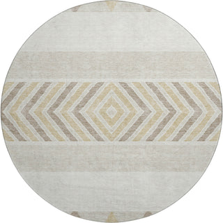 Piper Looms Mayfield Southwest AMF965 Ivory Machine Washable Area Rug Round Main Image