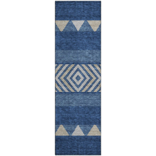 Piper Looms Mayfield Southwest AMF965 Navy Machine Washable Area Rug Runner Main Image
