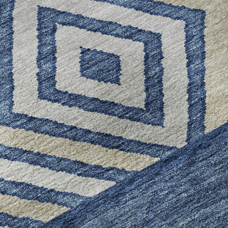 Piper Looms Mayfield Southwest AMF965 Navy Machine Washable Area Rug Swatch Image