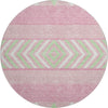 Piper Looms Mayfield Southwest AMF965 Pink Machine Washable Area Rug Round Main Image