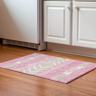 Piper Looms Mayfield Southwest AMF965 Pink Machine Washable Area Rug Scatter Lifestyle Image Feature