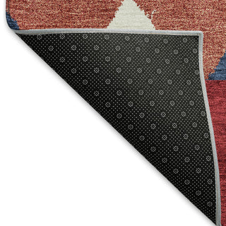 Piper Looms Mayfield Southwest AMF965 Red Machine Washable Area Rug Backing Image