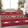 Piper Looms Mayfield Southwest AMF965 Red Machine Washable Area Rug Lifestyle Image Feature