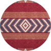 Piper Looms Mayfield Southwest AMF965 Red Machine Washable Area Rug Round Main Image