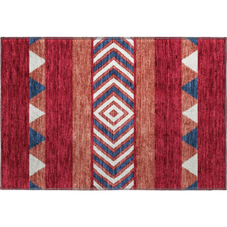 Piper Looms Mayfield Southwest AMF965 Red Machine Washable Area Rug Scatter Main Image